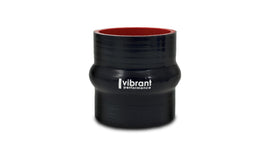 Vibrant 4 Ply Reinforced Silicone Hump Hose Connector - 4.5in I.D. x 3in long (BLACK)