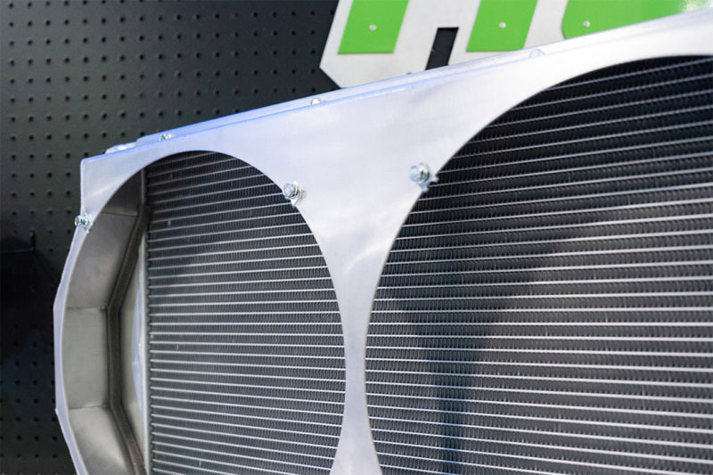 CSF Motorsport Radiator with Shroud - 14in SPAL Brushless Fans - Harnesses