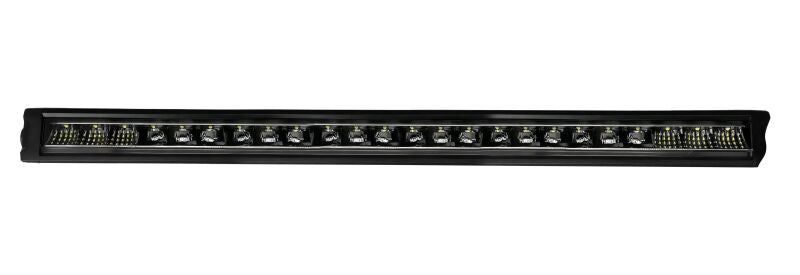 QuadBoss 30-inch Single Row Backlit LED 120W Lightbar White/Amber DRL