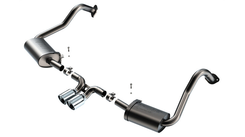 Borla 17-22 Porsche Cayman/Boxster 718 2.0L 4 Cyl. AT/MT RWD 2DR 2.25in S-Type Exhaust