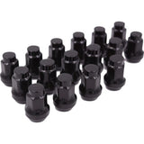 Raceline Conical Lug Nuts - 3/8in-24 - 16 Pack - Black