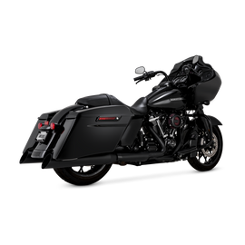 Vance & Hines 17-26 HD Touring Backslash 450 Slip-on Exhaust - Wrinkle Black