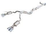 AWE Tuning 2021+ Cadillac Escalade 6.2L ESV 0FG Dual Exit Exhaust System w/ 5in Chrome Silver Tips