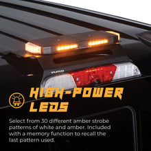 Load image into Gallery viewer, Putco 48In Universal 48In Tri Color Hornet Light (Amber/Blue/White) - LED Stealth Rooftop Strobe Bar