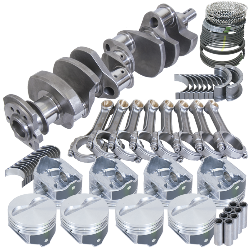 Eagle Chevy 350 2Pc 3.750in Crank 5.700in I-Beam Rod -5cc Flat Top 4.030in Pistons Balanced Assembly