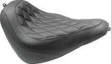 Mustang 18-21 Harley Softail Slim Wide Tripper Solo Seat Diamond Stitch - Black