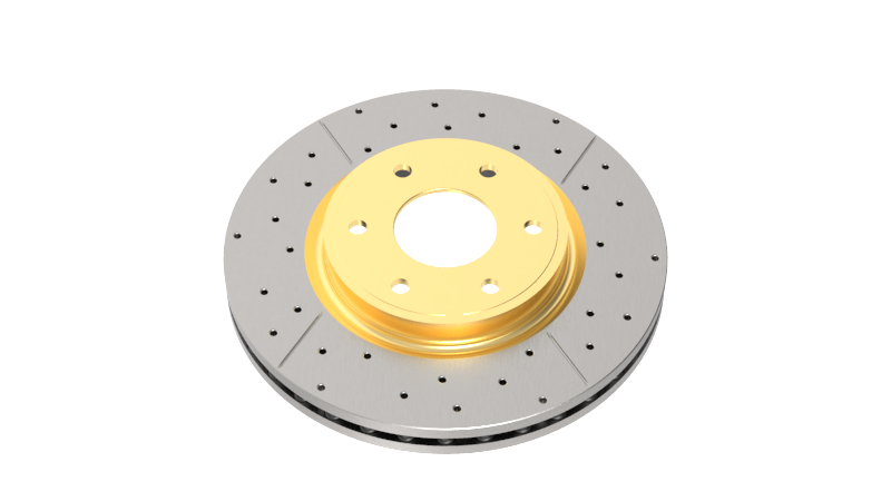 DBA 08-15 Dodge Challenger SRT-8 Rear Drilled & Slotted Street Series Rotor