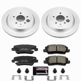 Power Stop 13-18 Cadillac ATS Rear Z23 Coated Brake Kit
