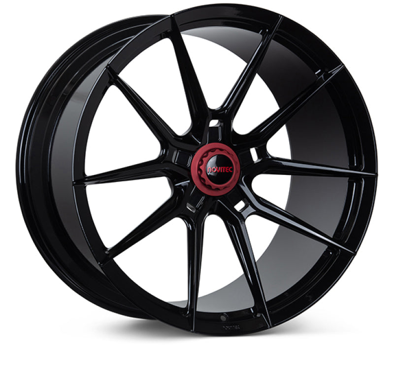 Vossen x Novitec NF10 22x12in - 5x114.3 BP - ET33 - Gloss Black Ferrari 488 / F8 Rear Wheel