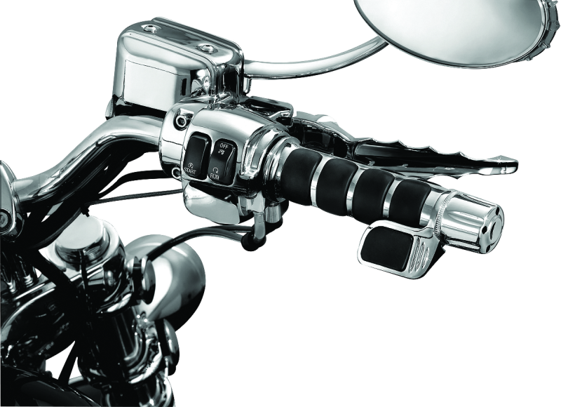 Kuryakyn ISO Grip With Throttle Boss Dual Cable Chrome