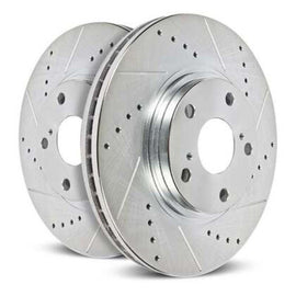 Power Stop 24-25 Ford Mustang Left Front Drilled & Slotted Rotor