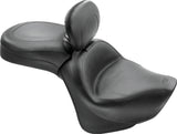 Mustang 06-21 Kawasaki Vulcan 900 Classic, Custom Touring 1PC Seat w/Driver Backrest - Black