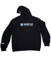 Load image into Gallery viewer, Sparco Sweatshirt Hooded WWW Blk Lrg