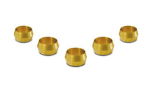 Load image into Gallery viewer, Vibrant Brass Olive Inserts 3/8in - Pack of 5