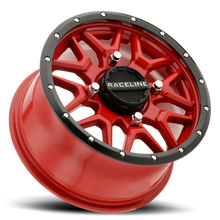 Load image into Gallery viewer, Raceline A94R Krank 14x7in / 4x110 BP / 10mm Offset / 83.8mm Bore - Red &amp; Black Lip Wheel