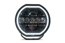 Load image into Gallery viewer, DV8 Offroad 7in Halo Elite Round Light w/ Accent Halo - White/Amber
