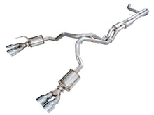 Load image into Gallery viewer, AWE Tuning 2021+ Cadillac Escalade 6.2L 0FG Dual Exit Exhaust System w/ 5in Chrome Silver Tips