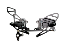 Load image into Gallery viewer, Vortex Racing 04-07 Honda CBR1000RR,03-06 CBR6100 RR Adjustable Rearsets- Black