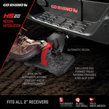Load image into Gallery viewer, Go Rhino HS-20 Hitch Bumper Step