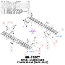 Load image into Gallery viewer, Gen-Y 20-25 GM 2500/3500 Standard Cab Running Boards