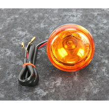 Load image into Gallery viewer, Bikers Choice Chrome Bullet Front Turn Signal Amber Lens Dual Filament Replaces H-D 68885-00