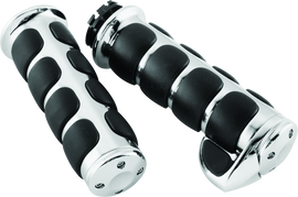 Kuryakyn ISO Grips With Throttle Boss Dual Cable Chrome