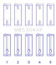 Load image into Gallery viewer, King Engine Bearings Mazda B6/B6-T/ZM/B3/B5 Main Bearing Set - Size STDX