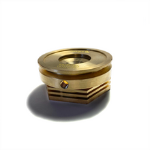 Load image into Gallery viewer, Ticon Industries Tig Aesthetics 3in Universal V-Band Heat Sink w/ Purge - Tellurium Copper