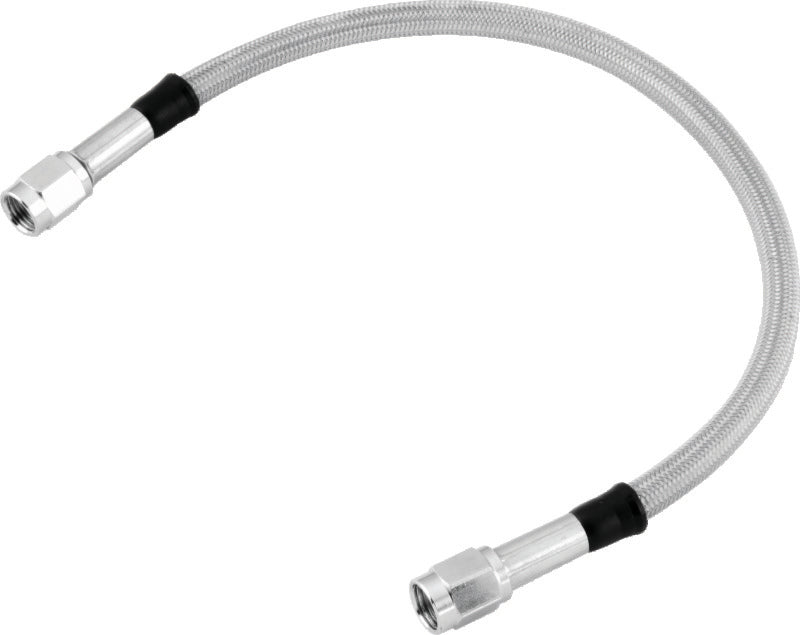 Twin Power 17 Inch Clear Coated Dot Stainless Steel Brake Hose AN-3