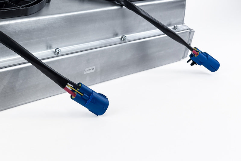 CSF Motorsport Radiator with Shroud - 14in SPAL Brushless Fans - Harnesses