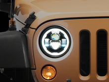 Load image into Gallery viewer, Raxiom 07-18 Jeep Wrangler Axial Series 7-Inch LED Headlights w DRL/ Black Housing - Clear Lens