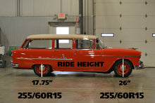 Load image into Gallery viewer, Ridetech 55-57 Chevrolet Wagon Composite Leaf Springs w/ HQ Shock Kit - 2in Drop