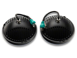 Raxiom 97-18 Jeep Wrangler TJ & JK Axial 7-In LED Headlights w/ DRL - Black Housing (Clear Lens)