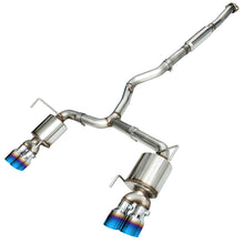 Load image into Gallery viewer, AWE Tuning 2015+ VA WRX Sedan Touring Edition Exhaust - Vapor Blue Quad Tips