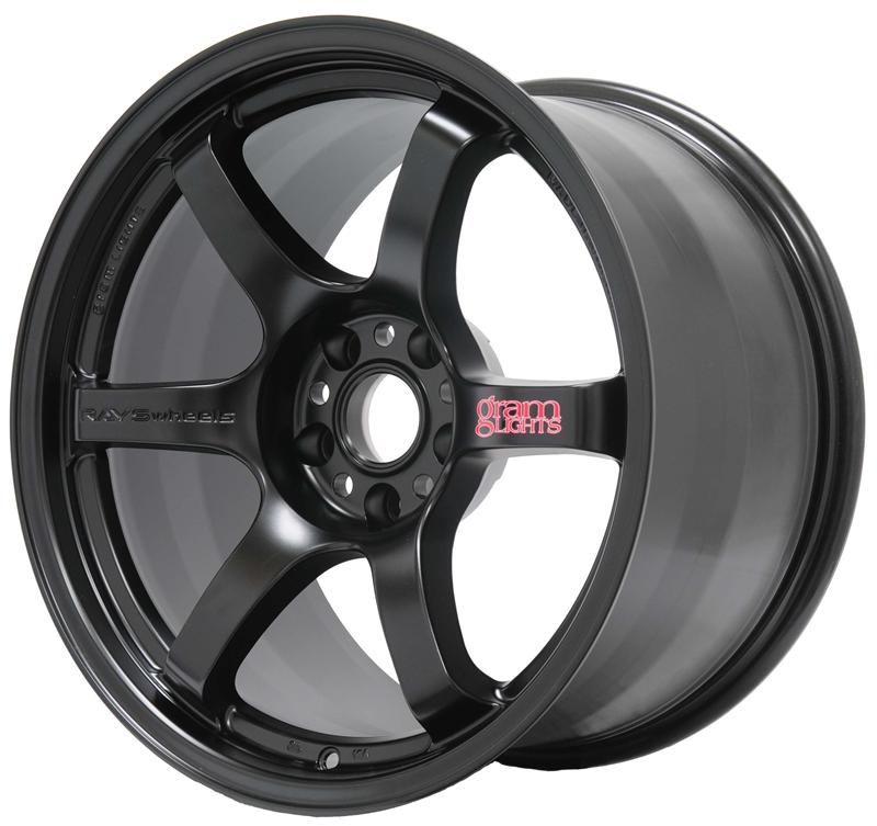 Gram Lights 57DR 17x9.0 +38 5x114.3 Semi Gloss Black Wheel