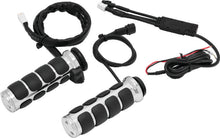Load image into Gallery viewer, Kuryakyn Heated ISO Grips Throttle-By-Wire Chrome