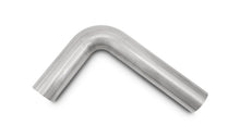 Load image into Gallery viewer, Vibrant 2in O.D. T304 SS 90 deg Mandrel Bend 4in x 12in leg lengths (2.5in Centerline Radius)