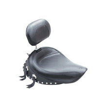 Load image into Gallery viewer, Mustang 06-17 Harley Dyna Wide Touring Solo Seat w/Driver Backrest w/Studs - Black