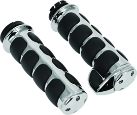 Kuryakyn ISO Grips With Throttle Boss Dual Cable Chrome