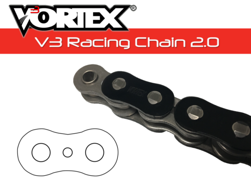 Vortex Racing V3 2.0 Chain 520SX3-112- Black