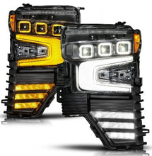 Load image into Gallery viewer, ANZO 22-26 Chevy Silverado 1500 Z-Series LED Projector Headlight - Black Full- Passenger Side