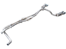 Load image into Gallery viewer, AWE Tuning 2021+ Cadillac Escalade 6.2L 0FG Dual Exit Exhaust System w/ 5in Chrome Silver Tips