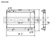 Load image into Gallery viewer, Koyo 95-02 Nissan Silvia S14/S15 2.0L Turbo Radiator