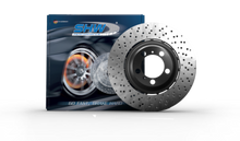 Load image into Gallery viewer, SHW 22-25 Porsche 718 Cayman GT4 RS Right Rear Cross-Drilled Lightweight Brake Rotor (9GT615602E)