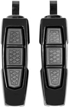 Load image into Gallery viewer, Kuryakyn Enygma Pegs With Adapter- Gloss Black