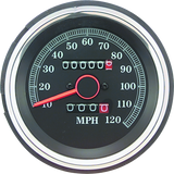 Bikers Choice L84-90XL 85-87 FXRS 87-90 FX Replacement Speedo Blk Face 120 Mph Repl H-D 67037-85A