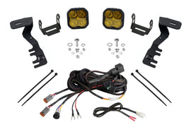 Diode Dynamics 2024+ Toyota Tacoma SS3 LED Ditch Light Kit- Pro Yellow Combo