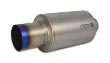 Load image into Gallery viewer, Vibrant Titanium Muffler w/Straight Cut Natural Tip 3.5in Inlet / 3.5in Outlet