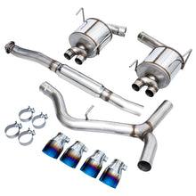 Load image into Gallery viewer, AWE Tuning 12-14 Subaru WRX STI Touring Edition Exhaust - Vapor Blue Quad Tips