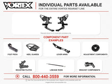 Load image into Gallery viewer, Vortex Racing Rear Set - Black